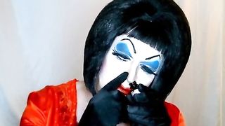 Crazy Sissy Tramp in Painted with Mighty Make-Up for your enjoyment