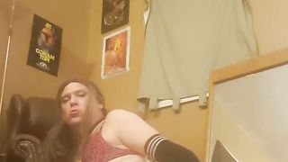 SissyPop - Fabulous Sissy Crossdresser Futah_CD Pulverizes Herself Excellent