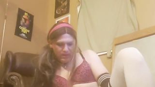 SissyPop - Fabulous Sissy Crossdresser Futah_CD Pulverizes Herself Excellent