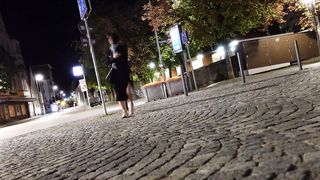 urinate in Spandex brief and run around