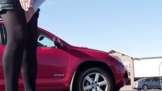 1st crossdress tour outdoors in public.