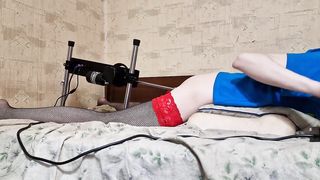 Sissy nice pounding machine home solo Total Movie