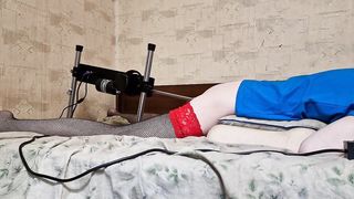 Sissy nice pounding machine home solo Total Movie