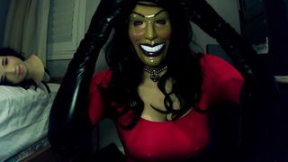 Forever Grins Pt7! Locked in girl mask a Jane perceives her cock-squeezing assets! But who is she this time!?
