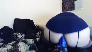 Thicc Trap in Tunic Plumbs Bad Dragon Flint