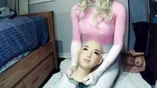 Reni's Desire two! Reni plays with her Happi woman mask!