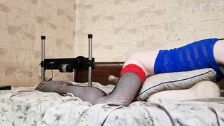 Femboy tough porking machine home