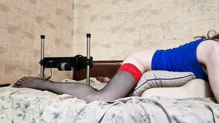 Femboy tough porking machine home