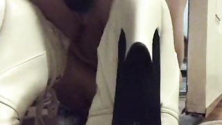 Astrid Apathy Public Jism in Sissy Scrotum Undies and Protection