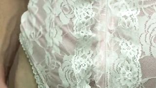 Sissy Cushion Humper Astrid Apathy Demonstrating Off in Nighty