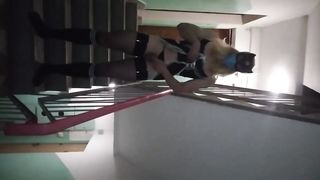 Teenage sissy crossdresser walk public