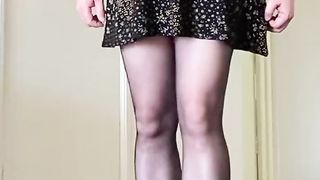 Seamless Black Stocking