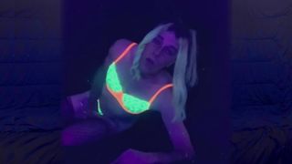 Whorey Tgirl in Undergarments Posing For Rock-Hard Pricks