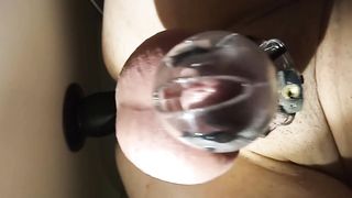 pounded with virginity box black faux-cock.