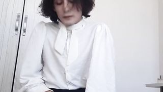 femboy solo getting off and orgazm