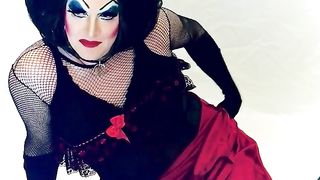 Sissy Smash Plaything Smokes and Undresses to Underwear for Tormentor on Webcam