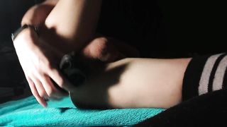 Sissy Femboy Using Cable On To Use His Little Lil' Crevice Close Up