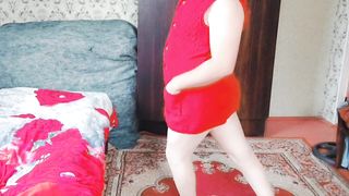 Crimson clothed wonderful transgender princess crossdresser transgender princess goddess