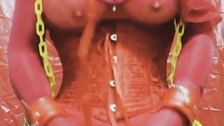 Elisya HijabRubberSexDoll is carzay about fuckfest frolicking hard-on and protection clothes chick part(two)