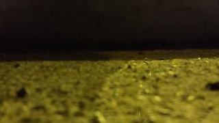 Transgender Princess Mache rails fuck stick by the road outdoor public