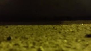 Transgender Princess Mache rails fuck stick by the road outdoor public