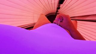 Arena ginormous logo bikini solarium mast.