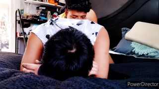 Cow fellow wants milk//Dominating a trans fellow