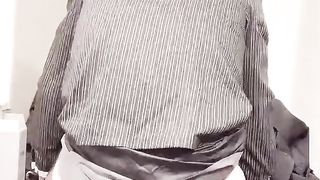 【女装】Japanese Crossdresser Have Fun Faux-Cock Masturbation【射精】