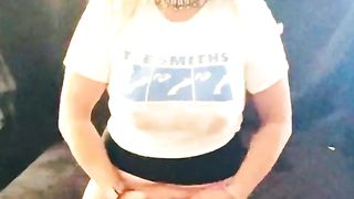 Marilyn Leather Stilettos Meaty Hard-On Smoking Fetish Taunt