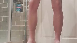 ROCK FIRM MONSTROUS LOLLIPOP Nutting in jaw-dropping glossy stockings