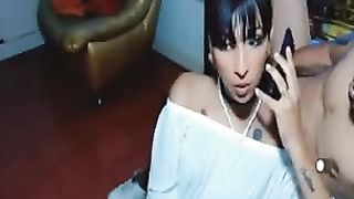 Tattooed Shemale Deepthroat Huge Cock