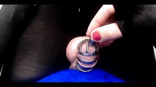 Closed nymph made a golden explosion and crammed a tube with jizm