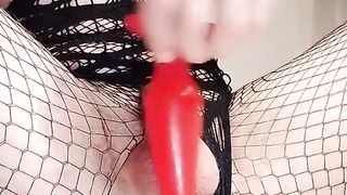 BNWO: Adorable Sissy's 100 Ball busting BASHES while Jammed with 2 Faux-Cocks in Her Butt