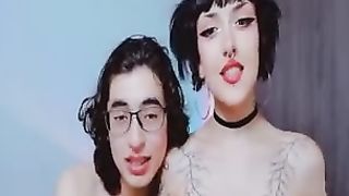 Hot Shemale Couple Sex On Live