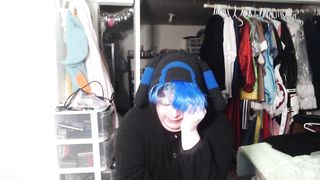 Sissy in umbreon onesie five min breathplay