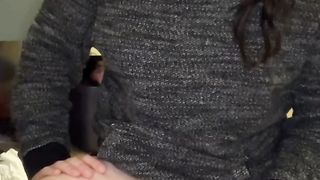 Tranny with a XXL manmeat attempting to put on a innocence box