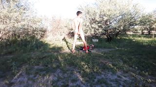 attempt on drag stunning trans bang culo bibrator bare public