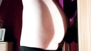 Small sissy on a good-sized fuck stick