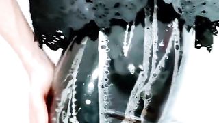 Erika Oak's Spandex Mini-Skirt and Adorable Rosy Buttplug