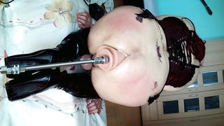 Humungous and Appetizing Bootie pulverized by Machine Tweak 126