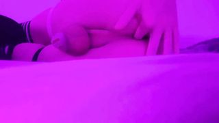 19yo femboy finger-tickling his taut caboose