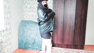 Marvelous Shemale Kitty Crossdresser Femboy Modtl Cosplayer T-Model Homemade In Sister-In-Law's Apartment