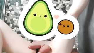 TRANSSEXUAL Bailey Jane Railing Immense Faux-Cock Going Knuckle Deep Pop-Shot