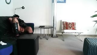 insane spandex sundress bessy is railing black fuck stick