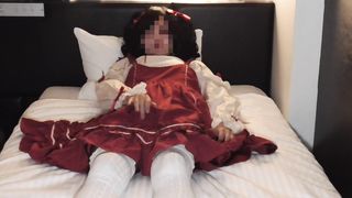 Jerk with M-shaped opened up gams and drizzling