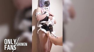 Japanese Femboy Re Zero Rem, Massager warmth up before hookup part.six