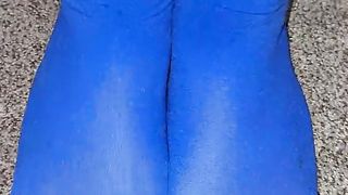 Cd autoeroticnylon rubbin' my soles and gams in stocking, leotard and microskirt.