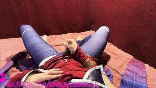 Xayah Costume Play Crossdresser luvs herself