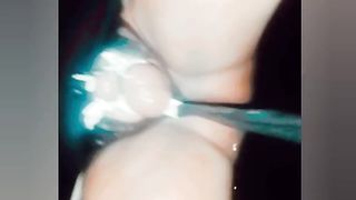 Transvestite binds his ball sack to powerful stones dragging them via the sphere at midnight... breezy mistreats his testic