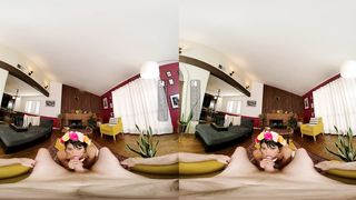 VRB Trans Spanish romp lesson with sizzling latina T-lady Lola Morena VR Pornography